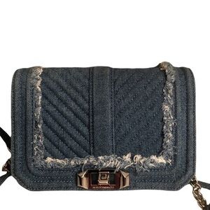 Rebecca MINKOFF denim love crossbody bag